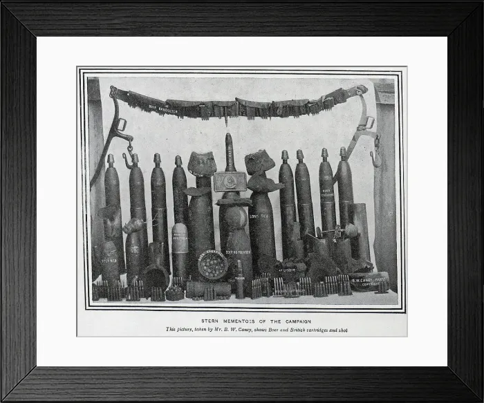 Framed Print : Boer and British munition mementos Framed Print : Boer and British munition mementos
