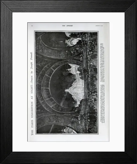 Framed Print : The Paris exhibition at night Framed Print : The Paris exhibition at night