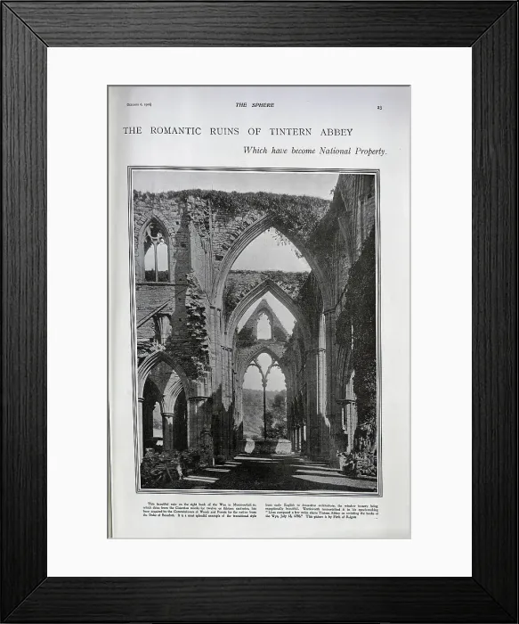 Framed Print : Ruins of Tintern Abbey Framed Print : Ruins of Tintern Abbey