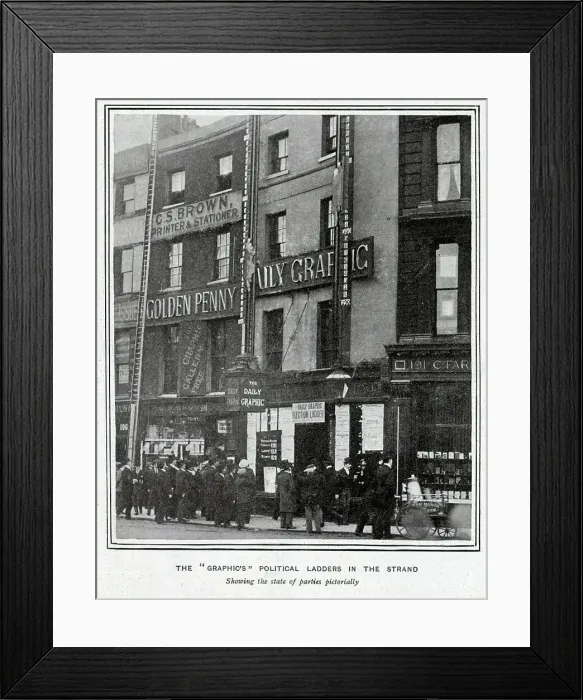 Framed Print : Political ladders in the Strand Framed Print : Political ladders in the Strand