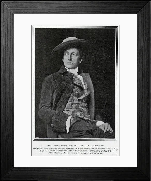 Framed Print : Portrait of Mr. Forbes Robertson Framed Print : Portrait of Mr. Forbes Robertson