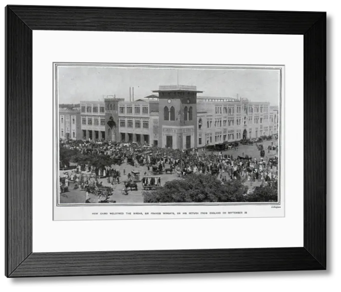 Framed Print : Crowds welcome the Sirdar in Egypt Framed Print : Crowds welcome the Sirdar in Egypt
