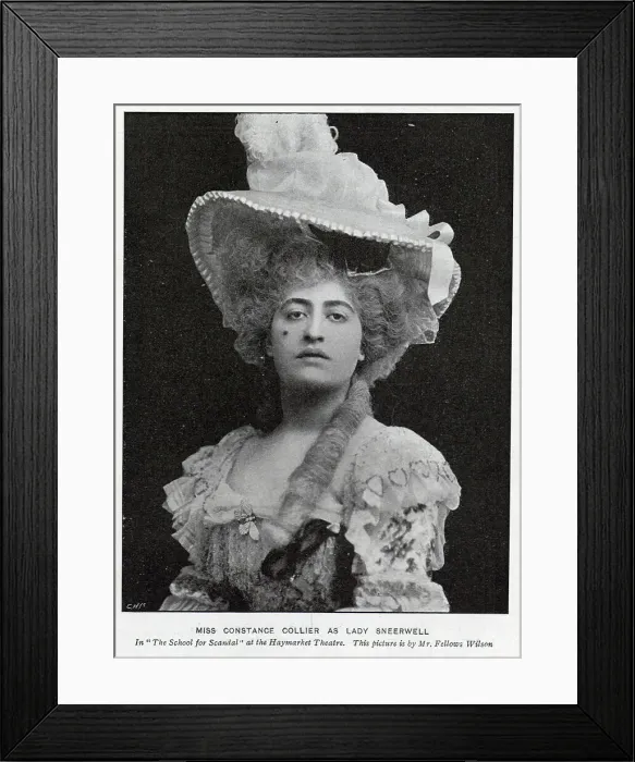Framed Print : Portrait of Miss Constance Collier Framed Print : Portrait of Miss Constance Collier