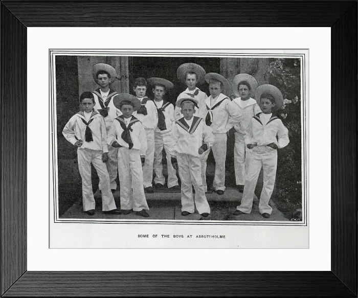 Framed Print : Boys at Abbosholme school in uniform Framed Print : Boys at Abbosholme school in uniform