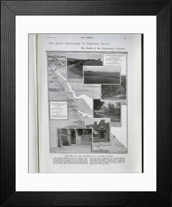 Framed Print : The pilgrims way Framed Print : The pilgrims way