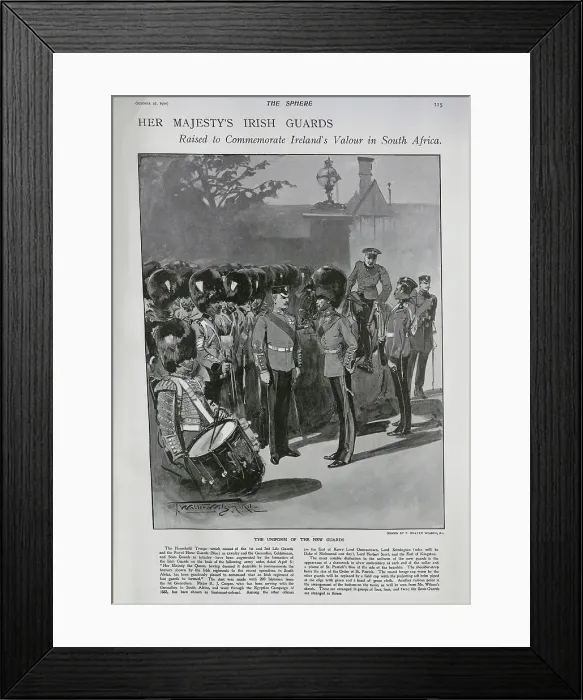 Framed Print : Formation of the Irish Guards Framed Print : Formation of the Irish Guards