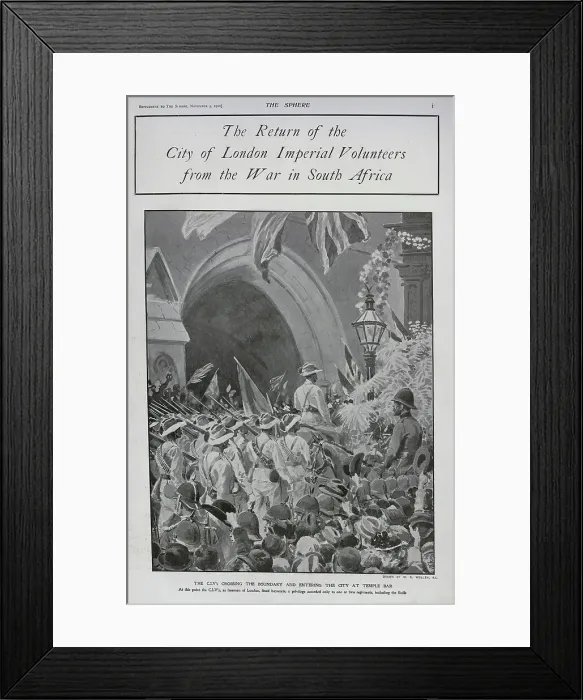 Framed Print : Return of City Imperial Volunteers Framed Print : Return of City Imperial Volunteers