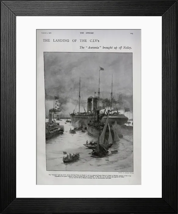 Framed Print : Aurania Ocean Liner Framed Print : Aurania Ocean Liner
