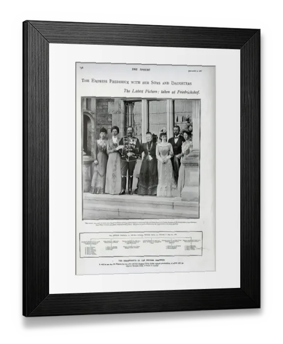 Framed Print : The descendants of the German Emperor and Empress Frederick Framed Print : The descendants of the German Emperor and Empress Frederick