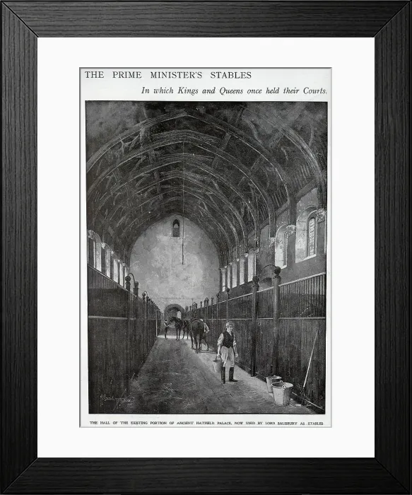 Framed Print : Lord Salisbury's stables Framed Print : Lord Salisbury's stables
