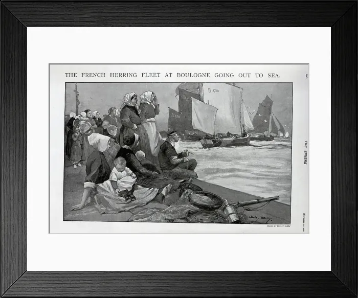 Framed Print : French Herring Fleet Framed Print : French Herring Fleet