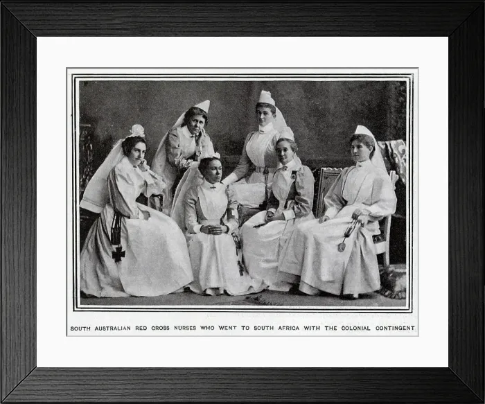 Framed Print : Red Cross Nurses - Boer War Framed Print : Red Cross Nurses - Boer War