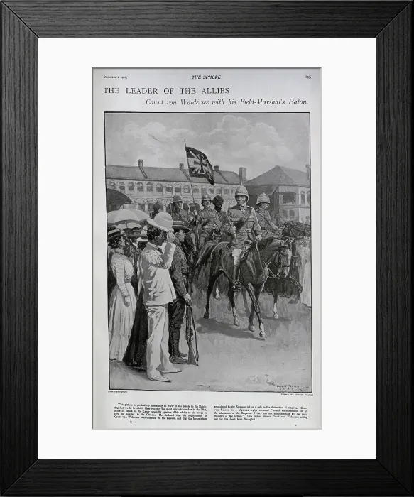 Framed Print : Count von Waldersee Framed Print : Count von Waldersee