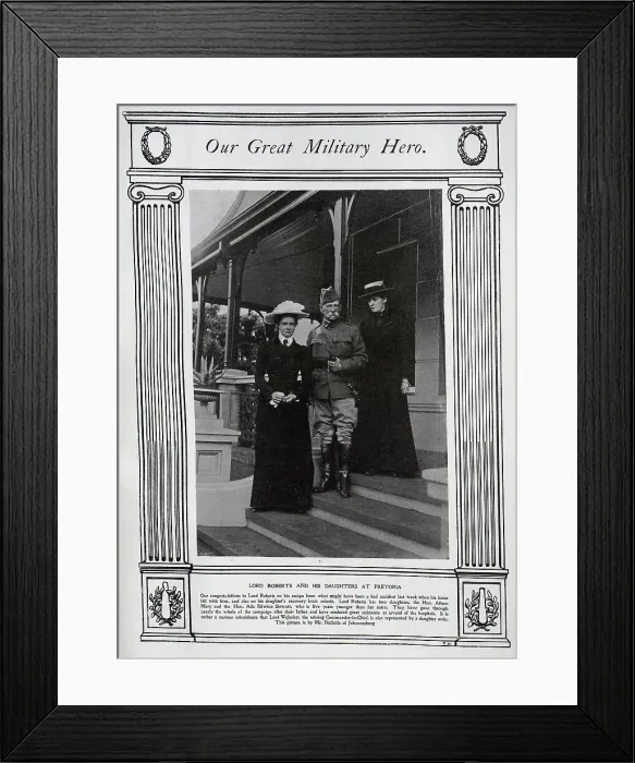 Framed Print : Lord Roberts and daughters Framed Print : Lord Roberts and daughters