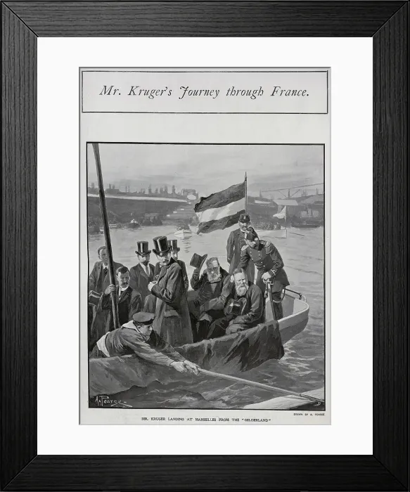 Framed Print : Kruger landing at Marseilles Framed Print : Kruger landing at Marseilles