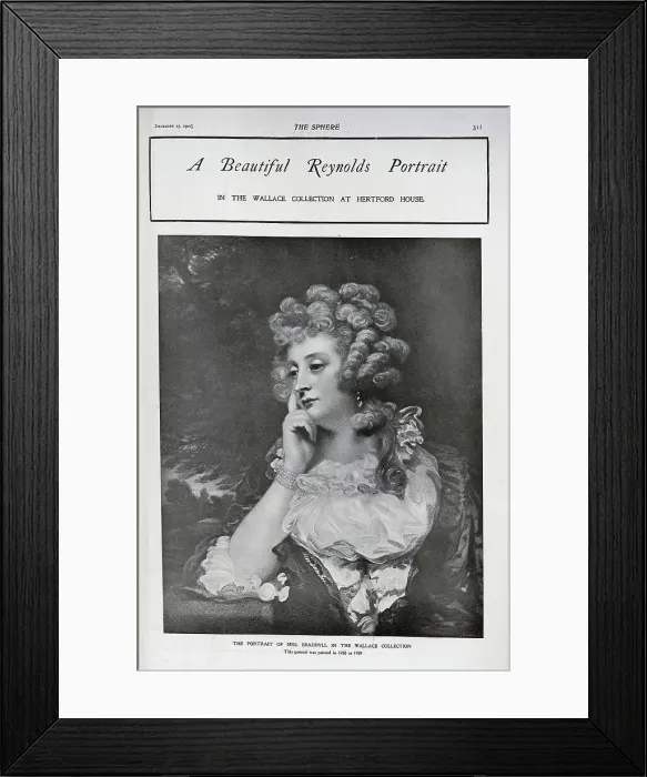 Framed Print : Mrs Braddyll Framed Print : Mrs Braddyll