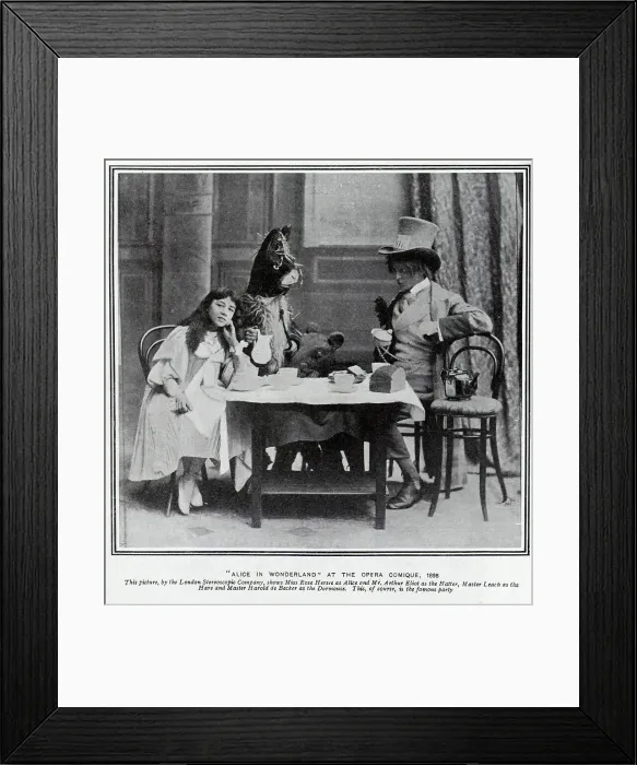 Framed Print : Scene from Alice in Wonderland Framed Print : Scene from Alice in Wonderland
