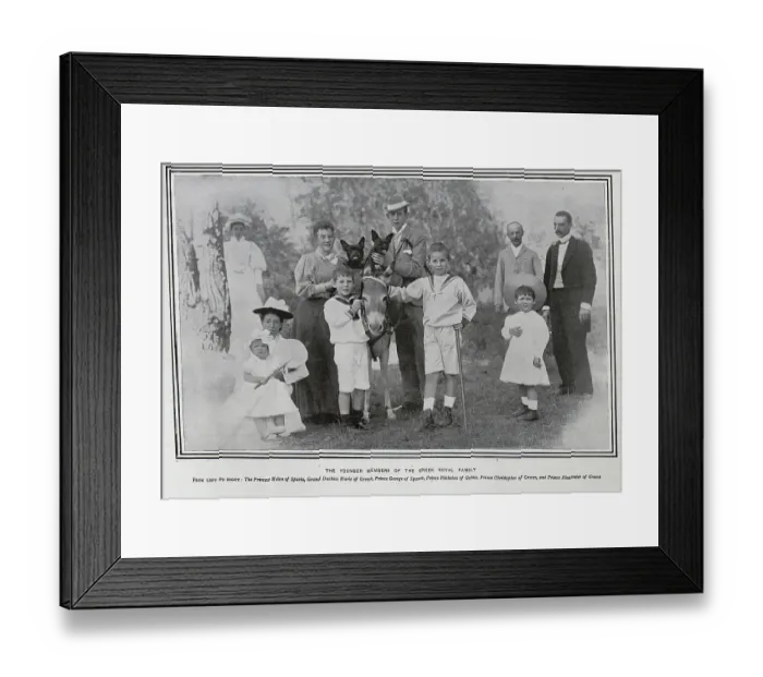 Framed Print : The Greek royal family Framed Print : The Greek royal family
