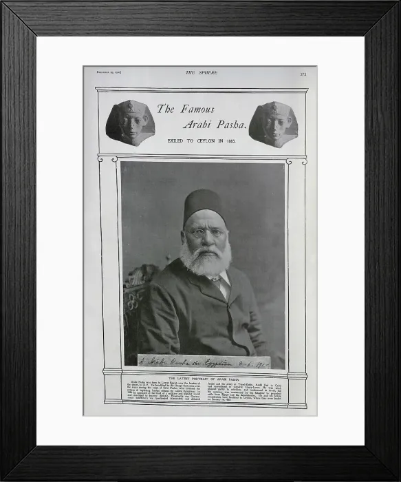 Framed Print : Arabi Pasha Framed Print : Arabi Pasha