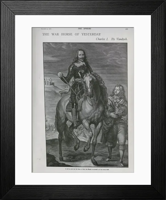 Framed Print : Charles I and Horse - Van Dyck Framed Print : Charles I and Horse - Van Dyck