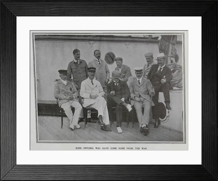 Framed Print : Mafeking officers return Framed Print : Mafeking officers return