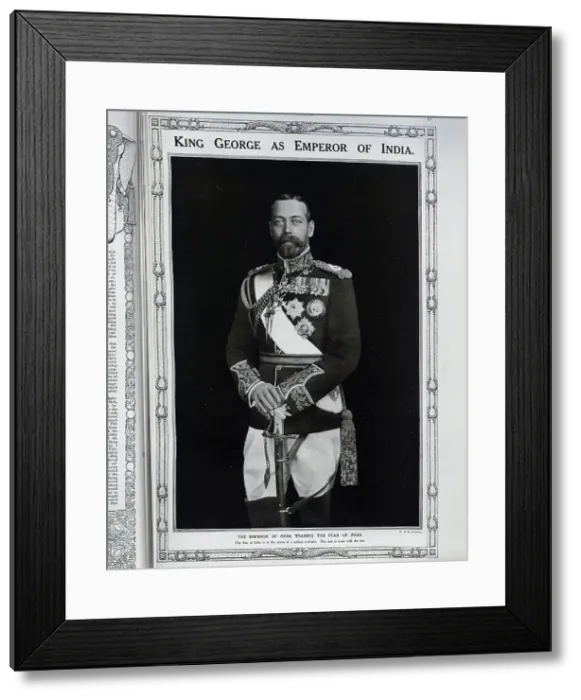 Framed Print : King George as Emperor Framed Print : King George as Emperor