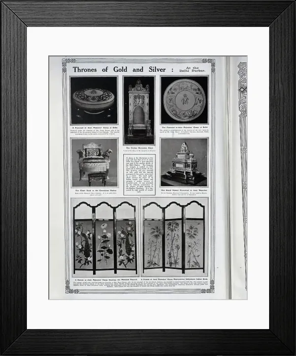 Framed Print : Decorated screens Framed Print : Decorated screens