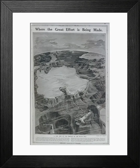 Framed Print : Positioning of the South Pole Framed Print : Positioning of the South Pole