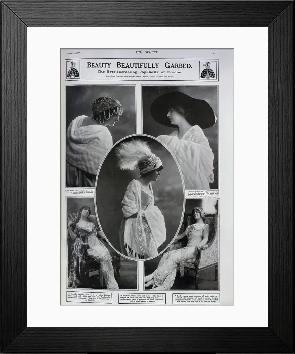 Framed Print : Women in ermine Framed Print : Women in ermine