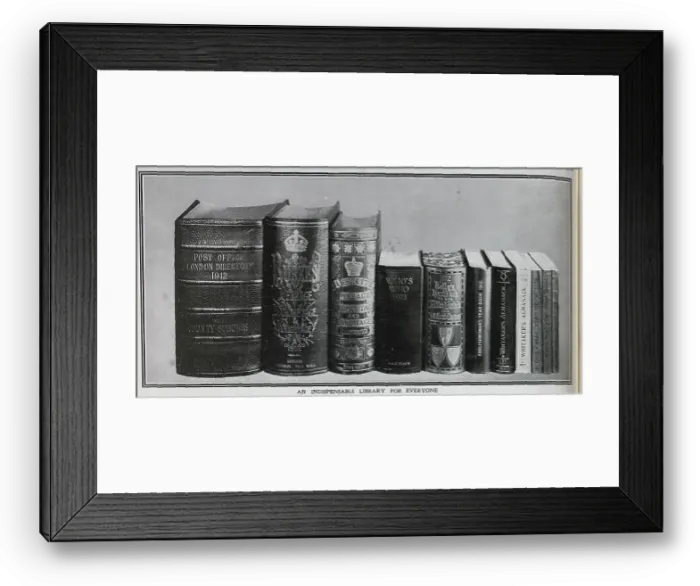 Framed Print : Reference books Framed Print : Reference books