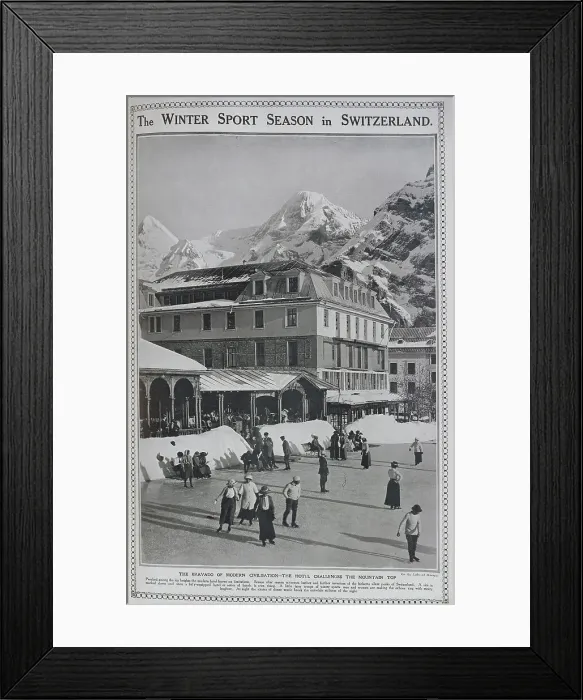 Framed Print : Winter season Switzerland Framed Print : Winter season Switzerland