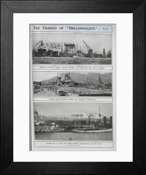 Framed Print : Three famous Dockyards in Europe Framed Print : Three famous Dockyards in Europe