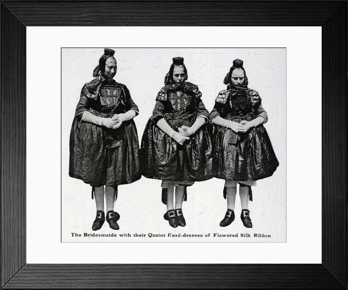 Framed Print : Bridesmaids in the Schwalm valley Framed Print : Bridesmaids in the Schwalm valley