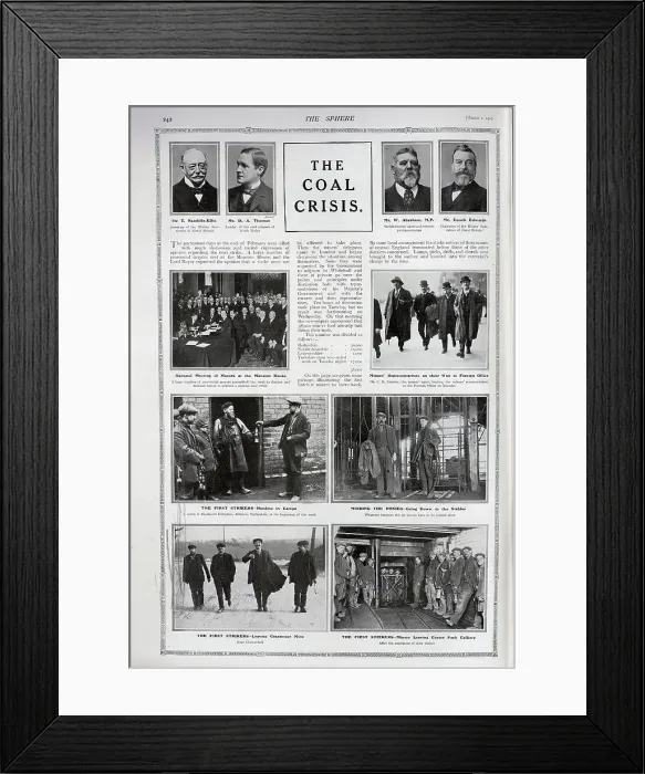 Framed Print : The Coal crisis Framed Print : The Coal crisis