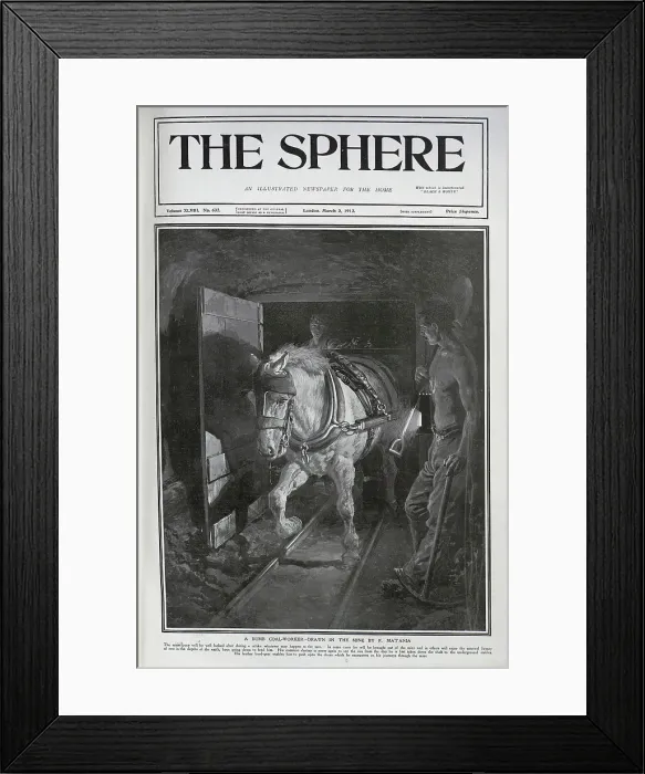Framed Print : Horse in coalmine Framed Print : Horse in coalmine