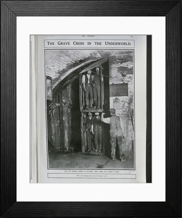Framed Print : Mining conditions Framed Print : Mining conditions