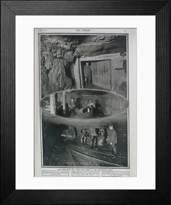 Framed Print : Mining conditions Framed Print : Mining conditions