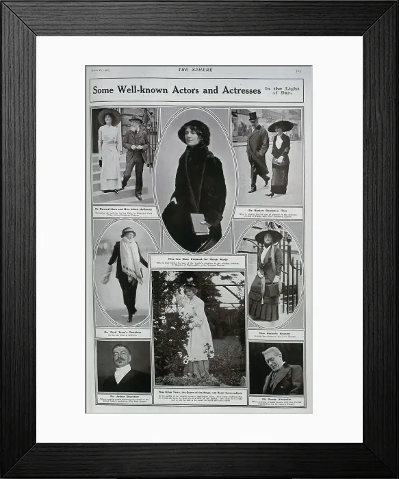 Framed Print : Actors and Actresses Framed Print : Actors and Actresses