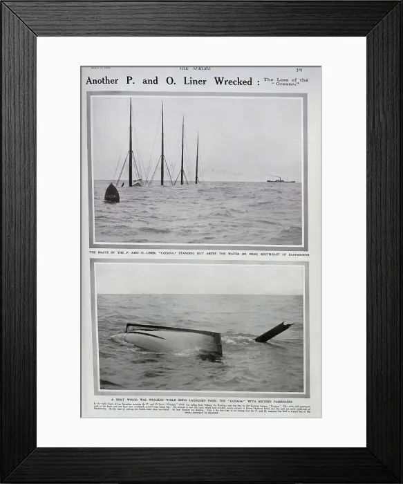 Framed Print : Shipwreck of P&O Oceana Framed Print : Shipwreck of P&O Oceana