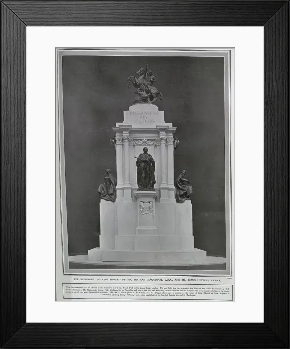 Framed Print : Memorial to King Edward the seventh Framed Print : Memorial to King Edward the seventh