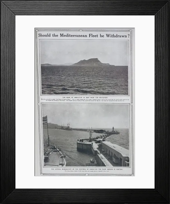 Framed Print : Rock of Gibraltar Framed Print : Rock of Gibraltar