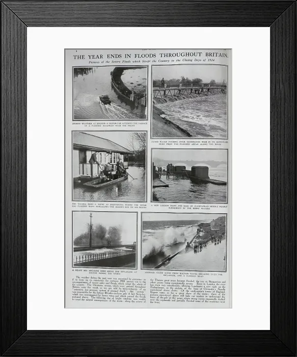 Framed Print : Floods in late 1924 Framed Print : Floods in late 1924