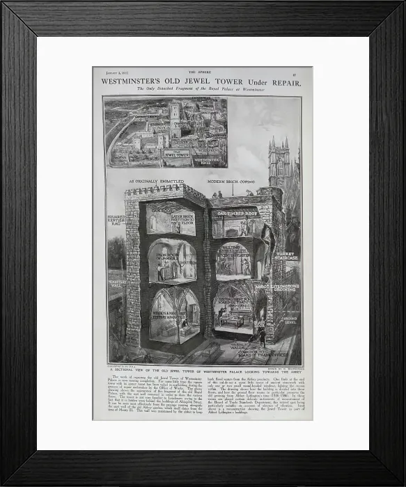 Framed Print : Jewel Tower repair Framed Print : Jewel Tower repair