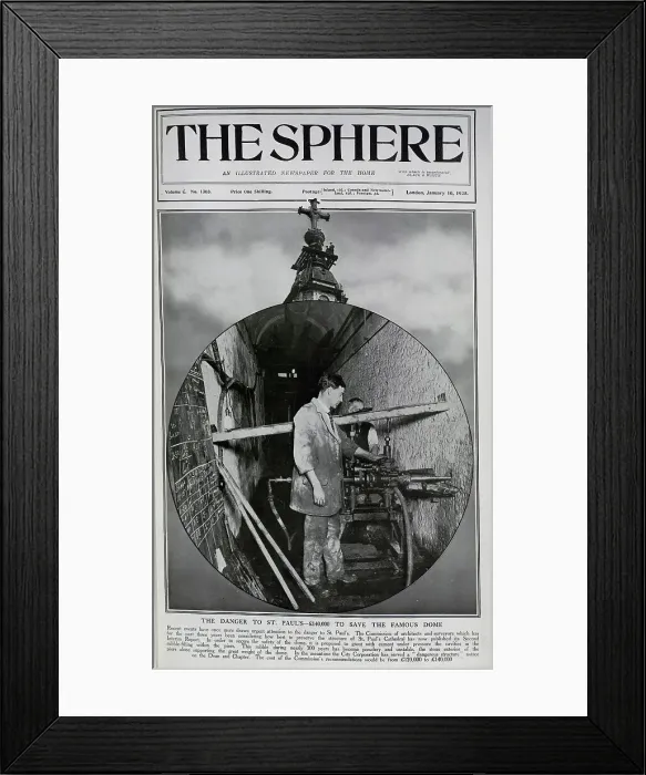 Framed Print : The Saving of St Pauls Dome Framed Print : The Saving of St Pauls Dome