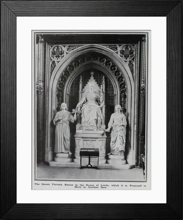 Framed Print : Queen Victoria statue in House of Lords Framed Print : Queen Victoria statue in House of Lords