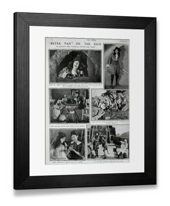 Framed Print : Peter Pan film 1924 Framed Print : Peter Pan film 1924