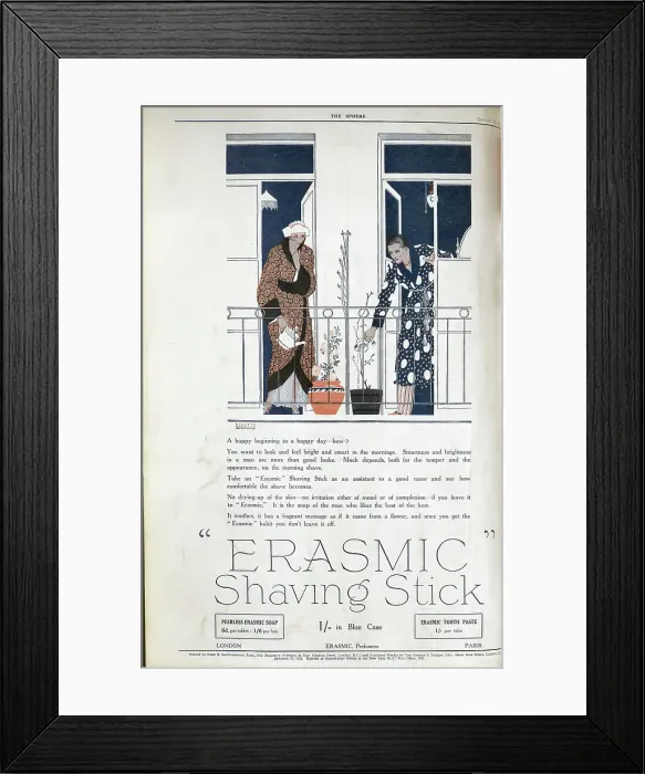 Framed Print : Erasmic shaving kit Framed Print : Erasmic shaving kit