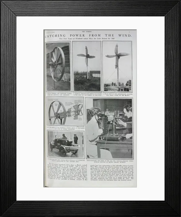 Framed Print : First use of wind power Framed Print : First use of wind power