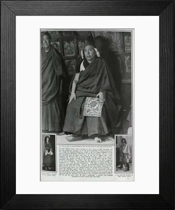 Framed Print : Holy Lama, Tibet - Buddhism Framed Print : Holy Lama, Tibet - Buddhism