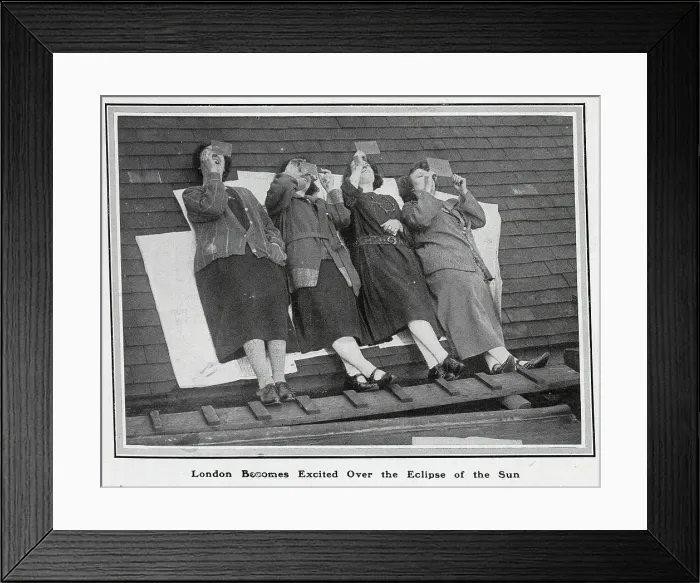 Framed Print : Four eclipse spectators Framed Print : Four eclipse spectators